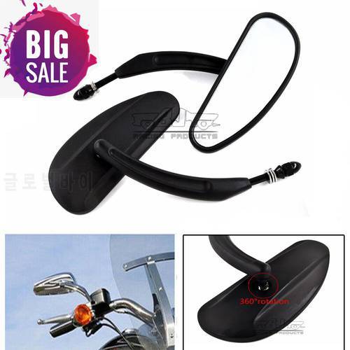 BIG SALE 1Pair Motorcycle Rear Side Mirror Aluminum Rearview Mirrors For XL1200X Custom Dyna Road King Accessories Moto Mirror