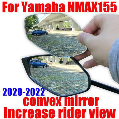 For Yamaha N-MAX NMAX 155 NMAX155 2020 - 2022 Accessories Convex Mirror Increase Rearview Mirrors Side Mirror View Vision Lens