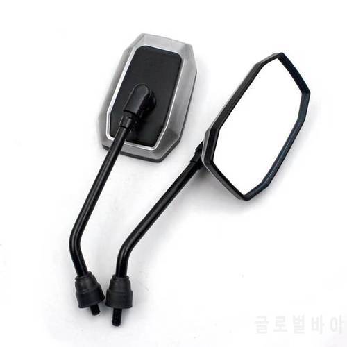 8mm Universal Motorcycle Side Mirrors Motorbike Convex Mirror Clear Vision Modified Accessories Electric Bicycle Scooter Mirror