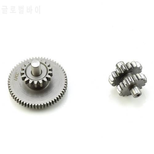16T 17T & 60T 18T & 62T Motorcycle Starter Idler Reduction Gear Double teeth For CG125 CG200 CG250 Zongshen ATV Quad Accessory