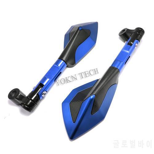 Motorcycle Mirrors Accessories Rearview Mirror FOR YAMAHA XJR 400 XVS 950 ZY125T XJ6 DIVERSION F YZF R3 RS MT-125 FZ09 YZF R1
