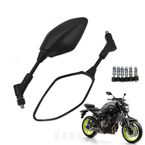 Motorcycle Rearview Side Mirror for Yamaha MT07 MT01 MT03 MT09 MT10 250cc-1000cc Universal Modified Motos Side-View Glasses
