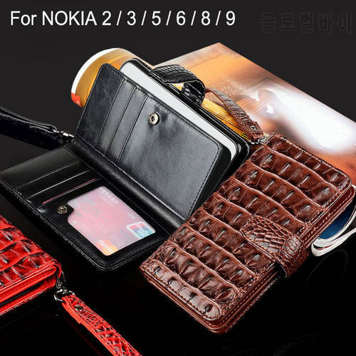 case for Nokia 2 3 5 6 8 9 coque Luxury Without magnets Leather Flip cover Business Wallet for Nokia 2 3 5 6 8 9 Cases funda