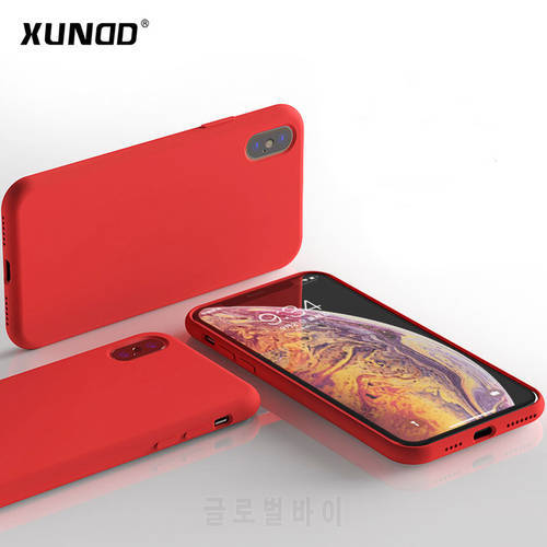 For iPhone 12 Pro Case Xundd Luxury Liquid Silicone Case All Inclusive Shockproof Back Cover for iPhone XS Max 7 Plus Case чехол