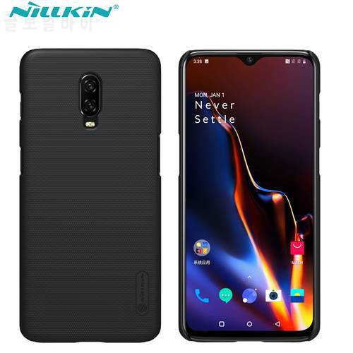 Case For oneplus 7T Cover Oneplus 7 pro NILLKIN Super Frosted Shield Matte PC back cover case for Oneplus 7T gift holder