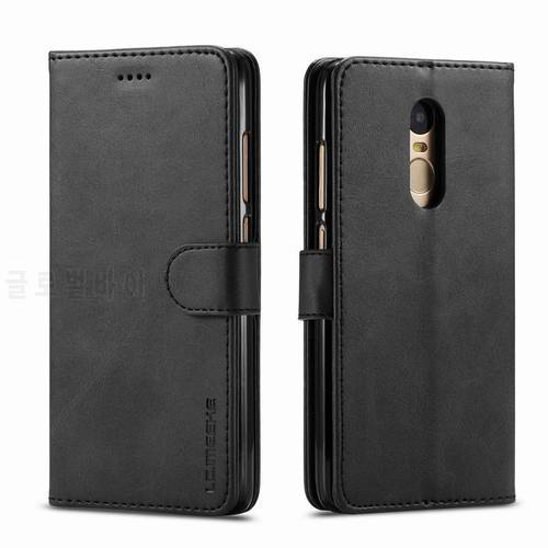 Luxury Plain Flip Cases For Xiaomi Redmi Note 4 4X X Magnetic Leather Phone Bags For Xiaomi Redmi Note4 Note4x Wallet Case Cover