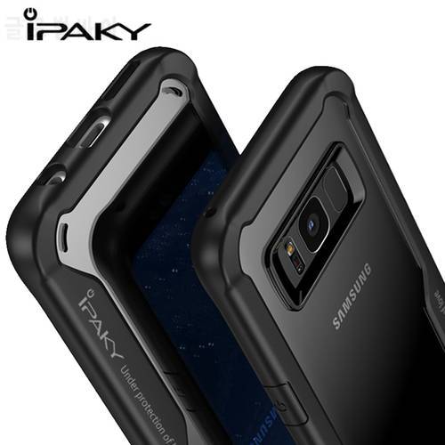 IPAKY for Samsung S10 S20 S21 S22 Thin Armor Transparent TPU PC S10 S20 S21 S22 Plus Cover for Samsung S20 S21 S22 Ultra Case