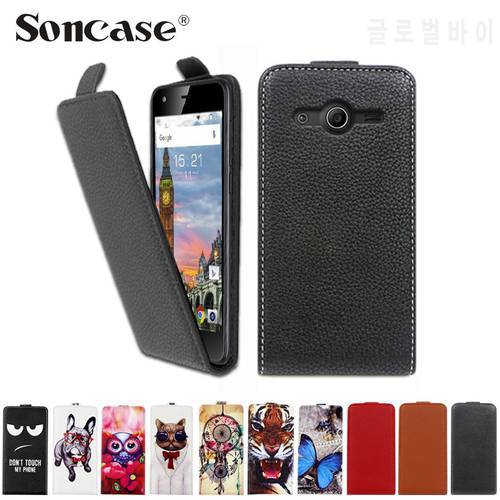 Fashion Cartoon Pattern Flip Leather Case For Samsung Galaxy Core2 Core 2 G355H G355HDS SM-G355h Duos flip Back case phone cover