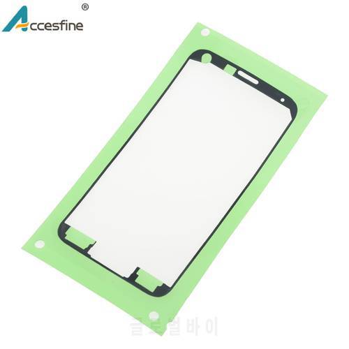 2 x Pre-Cut Front Screen Glass Digitizer Adhesive Sticker For Samsung Galaxy S5 S6 edge Faceplate LCD Front Frame Tape