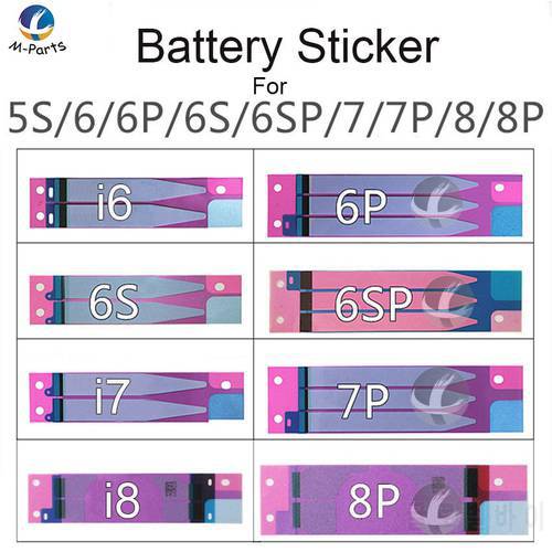 Battery Adhesive Sticker For iPhone XS Max XR X 8 Plus 7 Plus 6S 6 Plus 5S SE 5C 5 4S 4 Anti-Static Battery Glue Tape Strip Tab
