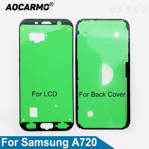 Aocarmo LCD Display Screen Adhesive Back Battery Cover Sticker Glue Tape For Samsung Galaxy A720 A720F A7 2017