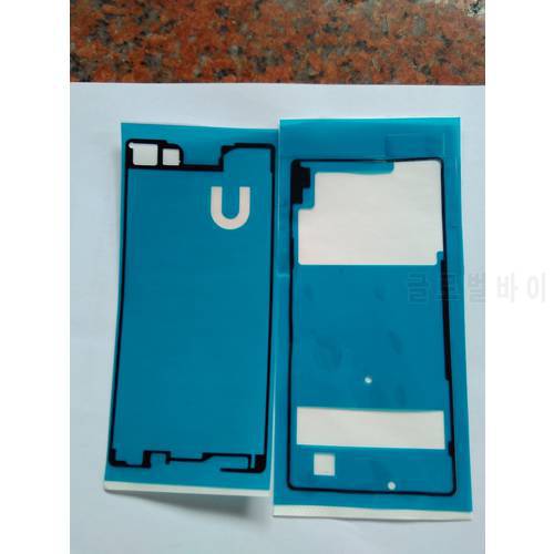 1set/2pcs Original New Front Housing Frame + Battery Back Door Adhesive Sticker For Sony Xperia Z4 High Quality Frame Sticker
