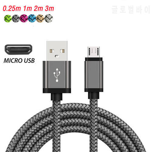 1/2/3 Meter Micro USB Phone Cable Android Charger Cable Kabel Micro USB Charging Wire Cord for Xiaomi Redmi 5 Plus 7A 7 6 6A S2