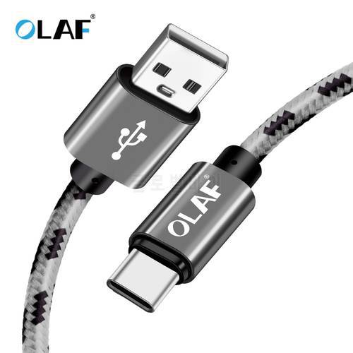 OLAF USB Type C Cable Fast Charging USB C Cable for Samsung Galaxy S9 S8 Note 9 USB C Charger Data Cable for One Plus 6 5t