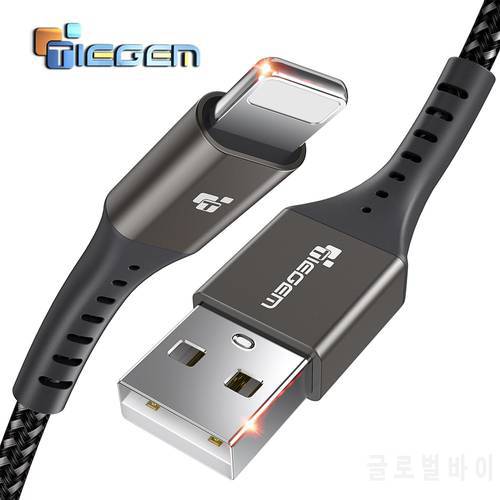 TIEGEM 2A USB Charger Cable for iPhone X 8 8 Plus Cable Fast Charger Wire 8 Pin For iPhone 6 6S 5 5S SE iPad Mobile Phone Cables