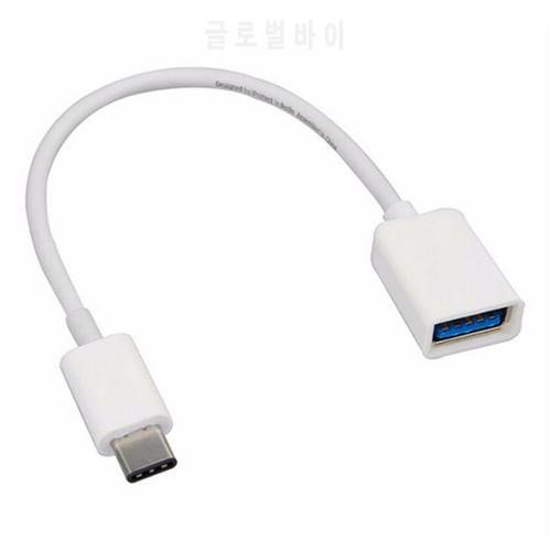 100pcs/lot USB 3.1 Type C to USB Female OTG Adapter for Mobile Phone Type C OTG Cable for Macbook