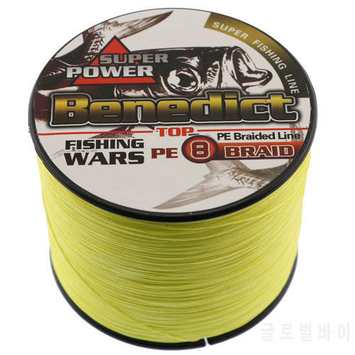 500M Strong Japan Multifilament PE Braided Fishing Line Yellow Multicolor 8strands Saltwater Fishing Tackle Wires Cord 6-300LBS