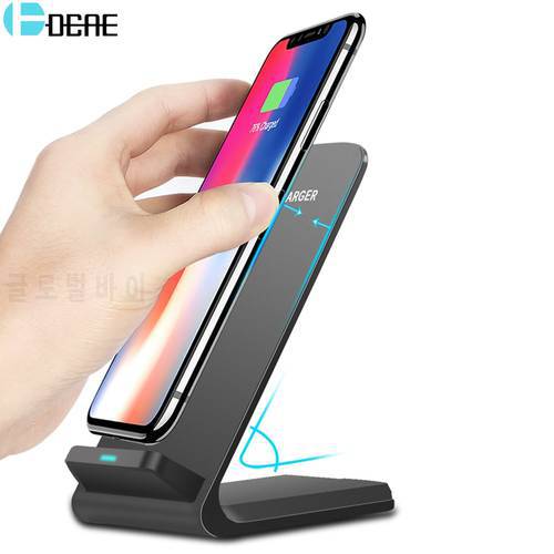 DCAE 10W Wireless Charger For iPhone 14 13 11 12 Pro Max Mini XR X XS 8 Fast Charging Stand For Samsung S22 S21 S20 Phone Holder