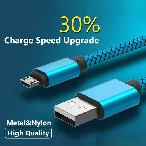 1M Nylon Micro USB Charger Cable for Highscreen Easy XL Pro / L Pro / F / Highscreen Power Ice Max Data & Sync Charging Cables
