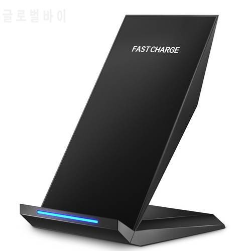 For iPhone X Wireless Charger Qi Fast Charging Stand For Samsung Galaxy S9 Plus S8 Note8 iPhone 8 Plus induction Charge vertical
