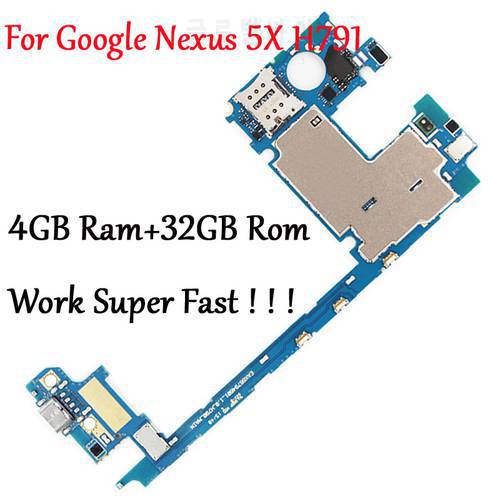 Tested Full Original Motherboard For LG Google Nexus 5X H791 H790 32G Logic Circuit Board Plate Change to 4GB RAM Work Fast