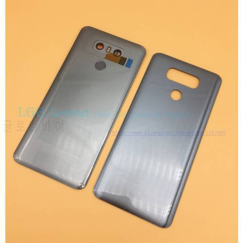 OEM Glass Battery Cover For LG G6 H870 H870DS H871 H872 H873 LS993 VS998 Rear Housing Back Case + Touch ID Boutton Camera Lens