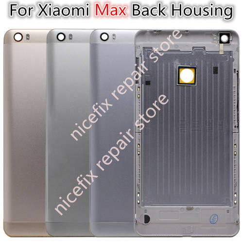 back Housing 6.44 inch For Xiaomi Mi Max Max2 Battery Back Cover Door Rear Case Replacement Buttons + Camera Flash Lens
