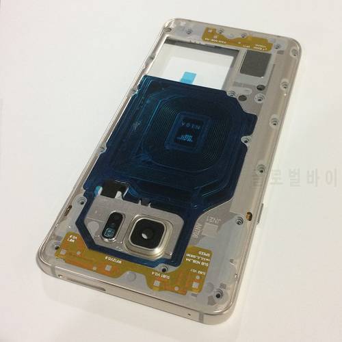 For Samsung Galaxy Note5 Note 5 N920 Middle Frame Mid Bezel Metal Frame Housing Chassis With Little Parts Replacement