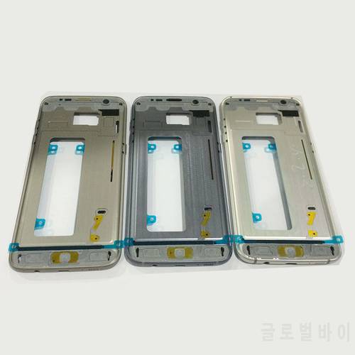 For Samsung Galaxy S7 Edge G935 G935F Middle Frame Bezel Metal Housing Chassis with Side Button Replacement Parts