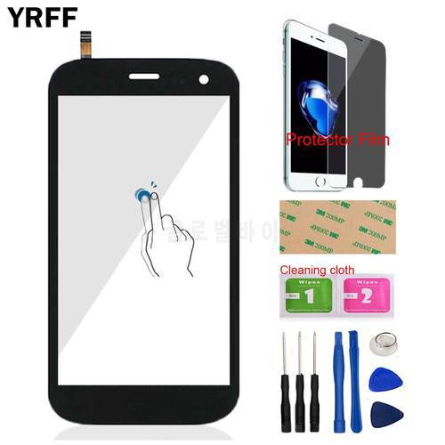 5.0&39&39 Mobile For Explay X-tremer X Tremer Front Touch Screen Touch Digitizer Panel Glass Lens Sensor + Protector Film Adhesive