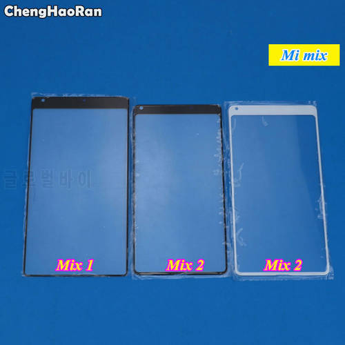 ChengHaoRan New Outer LCD Front Screen Glass Lens Cover Replacement Parts For Xiaomi Mi Mix 1 2 Mix2 Mix1 Touch Screen