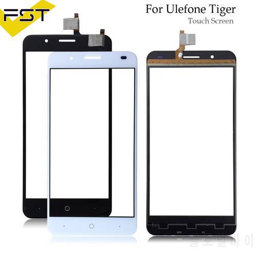 5.5&39&39 Black/White Tested Touch Screen Digitizer Panel For Ulefone Tiger Touch Panel Front Glass Lens Sensor Without LCD
