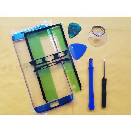 Replacement LCD Touch Screen Front Glass Outer Lens For Samsung S7 edge G9350 SM-G935F + Adhesive tools