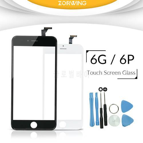 Grade AAA 4.7 inch Front Glass For iPhone 6 Touch Screen Digitizer Panel LENS Replacement Outer Glass For iPhone 6 Plus 5.5 inch
