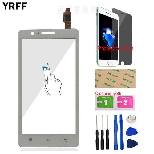 YRFF 5.0inch Phone Front Glass For Lenovo A536 536 Touch Screen Touch Digitizer Panel Glass Tools Free Protector Film Adhesive