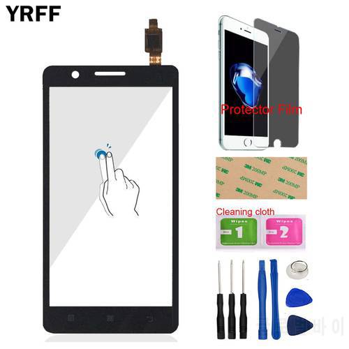 YRFF 5.0&39&39 Phone Front Glass For Lenovo A536 A358 A 536 Touch Screen Touch Digitizer Panel Glass Tools + Protector Film Adhesive