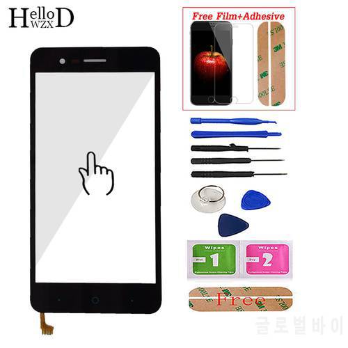 Touch Screen For ZTE Blade A510 BA510 BA510C Mobile Phone Front Touch Screen Glass Digitizer Panel Sensor + Screen Protector