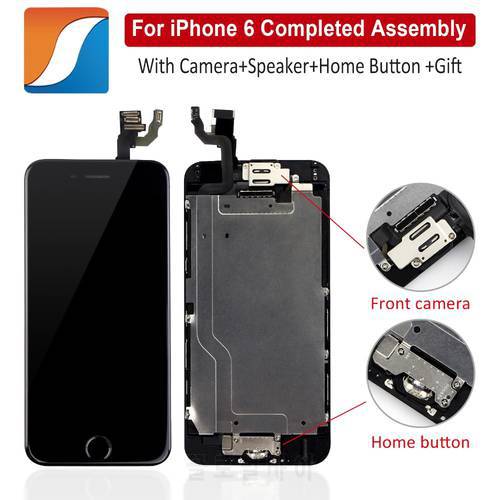 AAA+++ Full Assembly For iPhone 6 6S Plus LCD With Camera Home Button Completed For iPhone 5S Screen Replacement Display