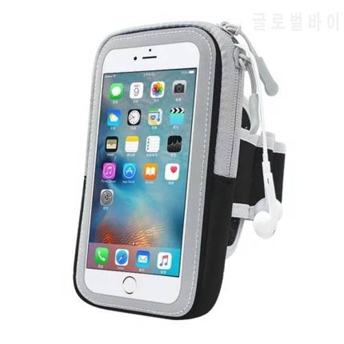 6 inch Bag For Phone On Hand Sports Running Armband Bag Case Cover Armbands Universal Mobile Phone Bags Outdoor Sport Arm Pouch