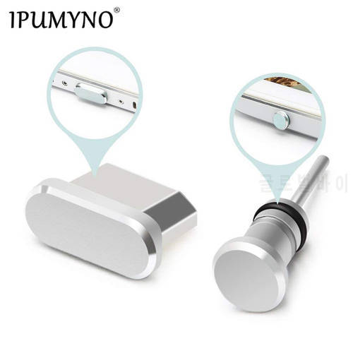 1set Metal Micro Dust Plug USB Charging Earphone Jack Port for Android Samsung Xiaomi Huawei Mobile Phone Accessories Gadgets