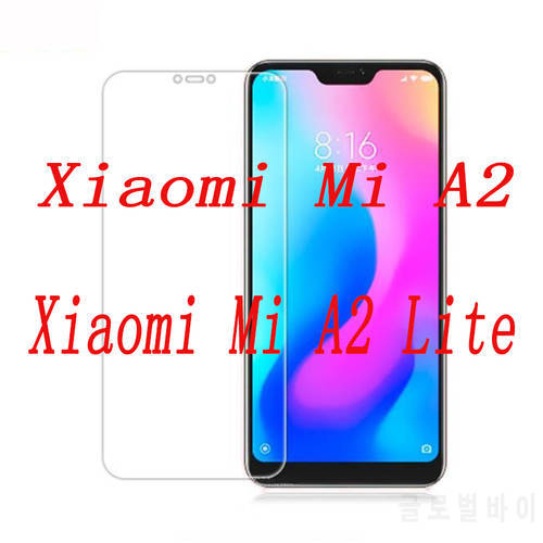 Smartphone Tempered Glass for Xiaomi Mi A2 / A2 Lite 9H Explosion-proof Protective Film Screen Protector cover phone