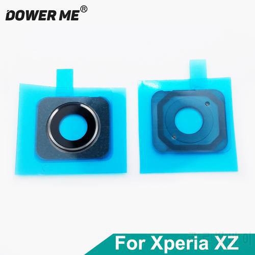 Dower Me Original New Back Camera Lens With Adhesive Sticker Ring For Sony Xperia XZ F8332 F8331 Replacement Fast Shipping