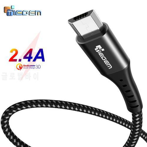 TIEGEM Micro USB Cable for Xiaomi Redmi Note 5 Pro 4 Micro USB Charger Data Cable for Samsung S3 S4 S7 Mobile Phone 1m 2m