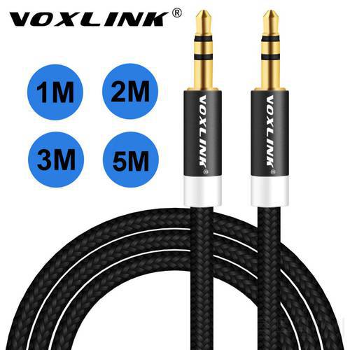 VOXLINK Audio Cable 1m/2m/3m 3.5mm Aux Headphone Cable Male to Male Audio Cable Line For Car iPhone MP3/MP4 Headphone Speaker