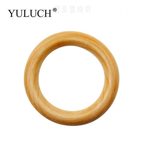 YULUCH Trendy Round Natural Wood Simple Bangles Wooden Bracelet Bangles Smooth Brown Wood Best Ladies lady Women