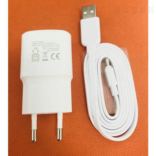 Original 2.0A Travel Charger EU Plug Adapter+ USB Cable for LEAGOO S8 MT6750T Octa Core Free shipping