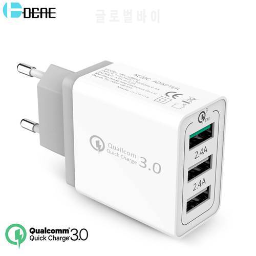 4 USB Ports Quick Charger PD QC 3.0 48W Phone Charging Adapter Type C Fast Charge For iPhone 13 12 11 XS XR X 8 Samsung S21 S20