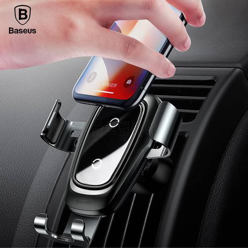 Baseus Qi Wireless Car Charger For iPhone 11 Pro Max X Fast Car Wireless Charging Holder For Xiaomi Mi 9 Mix 3 Samsung S10 S9