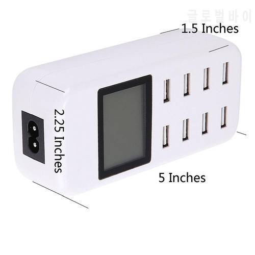 Hot Sale 2017 UK US EU Plug Multi Port 8 USB Port USB Wall Power Charger Adapter for HTC for Nokia Phones Tablets