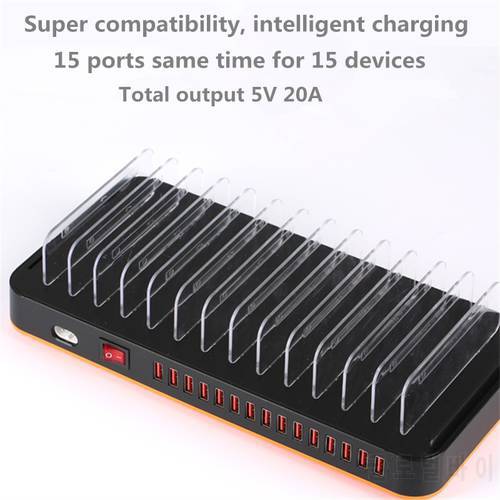 Go2linK Universal 15 Port Phone 100W Multiport Charging Station USB Travel Wall Charger